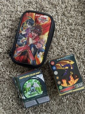 Bakugan Character Zipped Card Case with Card Bundle